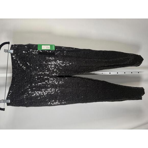 NWT Tipsy Elves Black Sequin High Waisted Leggings Size Medium - Picture 5 of 8